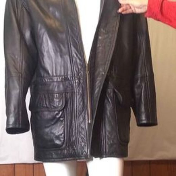 Men's Large leather coat. The Olde Hide House genuine leather, Free delivery. - Picture 5 of 9